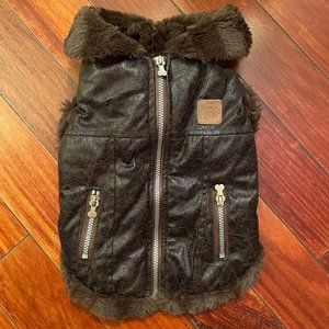 Friends Forever Faux leather/fur coat